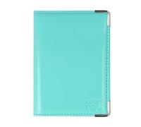 Color Pop Extra-flat armoured wallet (anti-RFID) - Made in France - Protection of bank data (Water Green)