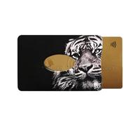 Color Pop Rigid Card Holder (1) Anti-RFID - Made in France - PVC - Anti-RFID - Credit Card Protection - 6 x 9.2 cm, Tiger, 6 x 9,1 x 0,4 cm, Contemporary