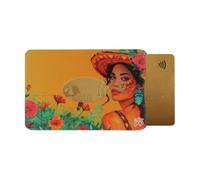 Color Pop Rigid Card Holder Anti-RFID, Bank Protection, PVC, 9.2 x 6 x 0.5 cm, Made in France, Chica, 6 x 9,1 x 0,4 cm, Classic