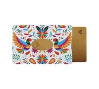 Color Pop Rigid Card Holder Anti-RFID, Bank Protection, PVC, 9.2 x 6 x 0.5 cm, Made in France, Pajaroblanco, 6 x 9,1 x 0,4 cm, Classic