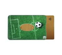 Color Pop Rigid RFID Blocking Card Holder - Made in France - Football Collection - PVC - Credit Card Protection - 6 x 9.2 cm, Terrain, 6 x 9,1 x 0,4 cm, Classic