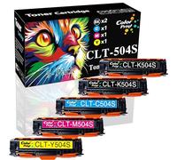 Color Print CLT 504S Toner Cartridge Replacement for Samsung CLT-504S Toner | CLT504S CLTK504S CLTM504S CLTC504S CLTY504S for CLP-415NW CLP-475 CLP-4195FW Xpress C1810W C1860FW (2BCMY, 5-Pack)