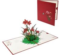 Color Print Daffodils 3D Pop Up Greeting Card - Mother's Day Anniversary Birthday