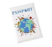Color Print Global Passports Holder Covers Wallet Case PU Leather Passports Covers Travel Accessories for Women Men Passport Cover Pu Leather Print Global Cover