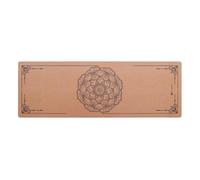 Color Printed Soft Cork Rubber Non Slip Yoga Mat for Summer Exercise