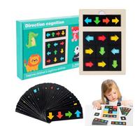 Color Puzzle | Kids Direction Recognition Color Games | Shape Matching Logic Board Game Cognitive Educational Toy for Home Preschool Birthday