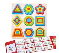 Color Puzzles for Toddler | Wooden Shape Sorting Puzzle | Block Activities Games for Learning Development Education Kindergartens Preschool Boys Girls Baby