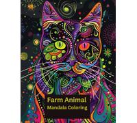 Color & Relax - Simply Mandalas: Farm Animal Mandala Coloring Book for Adults & Teens | 100 Zentangle-Inspired Cows, Chickens, Horses & More