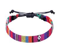 Color Rope Woven Bohemia Adjustable Boho Surfer For Men Women Thin String Handmade Beach Colorful Gumdrop Studs