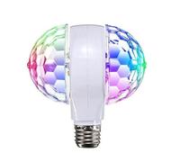 Color Rotating Bulb | LED Strobe Disco Bulb - Colorful Rotating Party Bulb for Home Club Outdoor Use, Stage Lighting Effect for Bedroom DJ Events, Photo