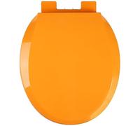 Color Round 16.9in x 14.2in,Quiet No-Slamming Loo Seats with Slow Close Toilet Lid,Easy Installation Stay Clean,O-Shaped Durable Polypropylene Material WC Seat