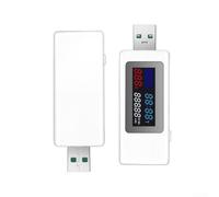 Color Screen Usb Tester For Electrical Potential And Current Monitoring With Real Time Data Display For Smartphone Charger Analysis Black(white)