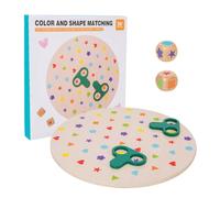 Color Shape Matching Game - Modern Compact, Functional, Sturdy, Wooden Puzzle Sorter, Fine Motor Skills Educational, Brain Teasers Preschool Sensory Kids | Kids Sleek Durable Stylish