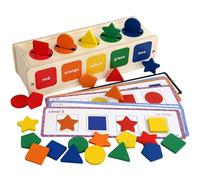 Color Shape Matching Toy - Logical Thinking Activity - Shape Color Learning Matching Puzzle | for Boys Girls Preschoolers Home Classroom Travel Kindergarten Car