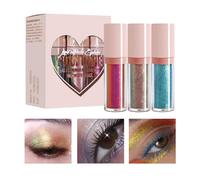 Color Shifting Eyeshadow - 3 X Glitter Multichrome Eyeshadows Makeup | Chameleon Liquid Eyeshadow, All Day Wear Highly Pigment Eyeshadows for Carnival