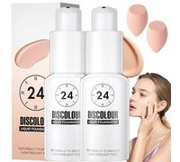 Color-Shifting Foundation, Color Changing Foundation, Mature Skin Makeup Concealer, Hydrating Color Changing Spectrum - Longwearing & Waterproof for Sport, Dancing (2 Bottles)