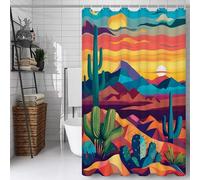 Color Shower Curtain, Bathroom Curtain with 12 Hooks | Waterproof Polyester | Rustproof Eyelets | Weighted Hem | Machine Washable | Quick Dry | Bathroom Accessories Decor | 180x250cm Cartoon Y#14