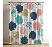 Color Shower Curtain Extra Long Shower Curtain 120 x 150 cm / 47 x 59 inch, Soft Polyster Fabric, Quick Dry, 3D HD Printed Includes 12 Plastic Hooks, Washable Bathroom Curtains for Tub Element Wy-78