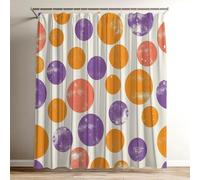 Color Shower Curtain Extra Long Shower Curtain 120 x 150 cm / 47 x 59 inch, Soft Polyster Fabric, Quick Dry, 3D HD Printed Includes 12 Plastic Hooks, Washable Bathroom Curtains for Tub Element Wy-152