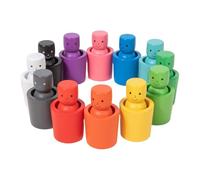 Color Sorting Cups,Wooden Early Educational,Stacking Cups Sensory Training Activities - for Home Kindergarten Daycare Classroom