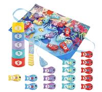 Color Sorting Game,Fabric Color Matching Toy Counting Learning - Educational Game Fishing Play Activity for Living Room Classroom Sensory Corner