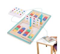 Color Sorting Maze, Magnetic Pen Logical Thinking Toy, Educational Slider Puzzle Game Category, Fun Learning Activity Solution, Suitable For Boys Girls Children Over 36 Months Home Classroom Travel