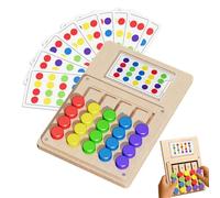 Color Sorting Puzzle, Cognitive Matching Board, Travel Brain Game, Educational Slide Sorting Kit Portable Logic use for Elderly Teens Kids Road Trip Holiday Home Outdoor Tour