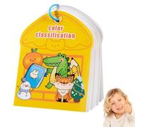 Color Sorting Quiet Paste Book,Digital Cognition Busy Book,Number Busy Book for Kids,Travel Sticker Activity Book,Montessori Kindergarten Learning Toys Activity Books for Toddlers Ages 3+ (Color)