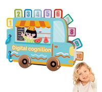 Color Sorting Quiet Paste Book,Digital Cognition Busy Book,Number Busy Book for Kids,Travel Sticker Activity Book,Montessori Kindergarten Learning Toys Activity Books for Toddlers Ages 3+ (Number)