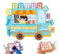 Color Sorting Quiet Paste Book, Digital Cognition Busy Books, 3D Montessori Busy Book, Educational Learning Activity Sensory Board, Developing Sensory Toy for Fine Motor Skills, Travel Toy for Kid (A)