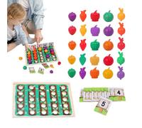 Color Sorting Sensory Toys,Cute Funny Interactive Realistic Learning - Realistic Learning Games Fruit Toys,for Children Family Home Classroom Travel Camping Birthday Party