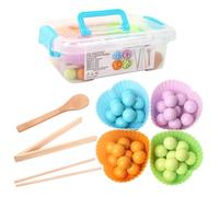 Color Sorting Sensory Toys - Educational Stocking Stuffers Board Bead Game | Counting and Sorting Toys | for Boy Girl Christmas Easter Travel Birthday Classroom