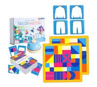 Color Sorting Sensory Toys, Progressive Tailor Board Games with Tablecloth & Bell, Educational Toys to Cultivate Reverse Thinking and Concentration, Primary Puzzle Games