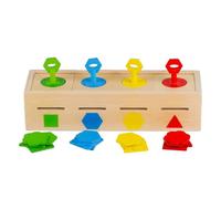 Color Sorting Sensory Toys - Wooden STEM Educational Toy,Educational Color & Shape Sorting Lock Box for Early Childhood Education Classroom Homeschool Travel Entertainment