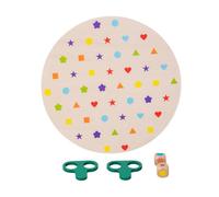 Color Sorting Toy, Wooden Puzzle Sorter Shape, Durable Wood Bright Colors Safe Materials Smooth Edges Color Sorting Shape Recognition Logic Teaser, Airplane Travel Toys for Kids Boys