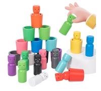 Color Sorting Toys, Educational Preschool Learning Activities Wooden,Color Sorting Toy Cup Sensory Game | for Boys Girls Home Kindergarten Daycare