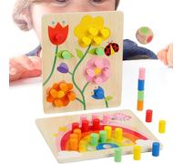 Color Sorting Toys | Preschool Early Educational Color Perception Game | Wooden Educational Toy for Fine Motor Skills and Developmental Learning, for Kids 3+