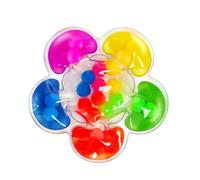 Color Sortings Sensory Toy with Six Buckets, Educational Learning Set with Tongs, 5.51 Inch Sorting Game, Rugged Pieces, Rainbow Aesthetic for Home, Training Gear for School