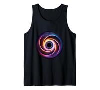 Color Spiral Vortex Illustration | Modern Abstract Energy Ci Tank Top