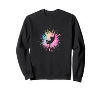 Color Splash Dance Silhouette Sweatshirt