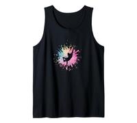 Color Splash Dance Silhouette Tank Top