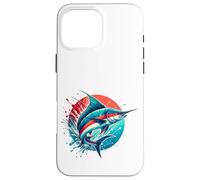 Color Splash Marlin, Ocean Deep Sea Fishing for Fishermen Case for iPhone 16 Pro Max
