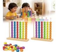 Color Stack Challenge Game, 2026 Trendy Color Matching Stacking Puzzle Game, Fast Pattern Ring Stack Challenge for 2 Players, Competitive Tabletop Brain Teaser for Family Games Night (2pcs-Small)