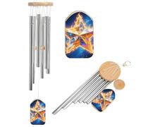 Color Star Memorial Wind Chime for Outside 20.5" Windchimes for Loss of Loved One Mother Father Deep Tone Decor Patio Garden Porch Sympathy Gift for Bereavement Condolence Funeral