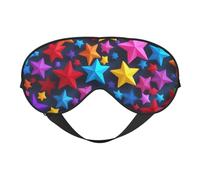 Color Stars Print Outdoor Travel Stylish Eye Mask Adjustable Sleep Camping Meditation Relaxation