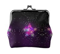 Color Stars Print Print Coin Purse for Men Women Leather Kiss Lock Small Pouch Coin Wallet