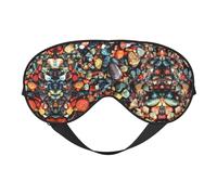 Color Stones Hippie Sleep Eye Mas Light Blocking Night Eye Blinder Travel Essential Gifts Women Men Sleep Mask