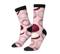 Color Stretchy Gingerbread Man Bell Funny Socks Novelty Casual Crew Crew Socks Contrast Color Design For Women Men