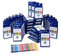 Color Swell Crayons Bulk Packs - 36 Boxes of 24 Vibrant Colored Crayons of Teacher Quality Durable Classroom Pack for Kids Students Party Favors