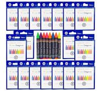 Color Swell Neon Bulk Crayons Packs - 18 Boxes of Fun Neon Bulk Crayons (144 total) of Large Crayon Teacher Quality Durable Classroom Packs for Kids Students Party Favors